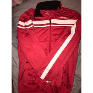 BROOKS RED ZIP UP JACKET!!